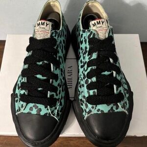 Miharayasuhiro Black and Green Sneakers